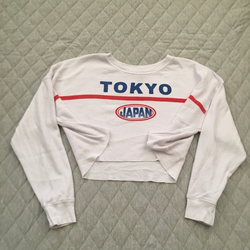 Tokyo logo crop t shirt